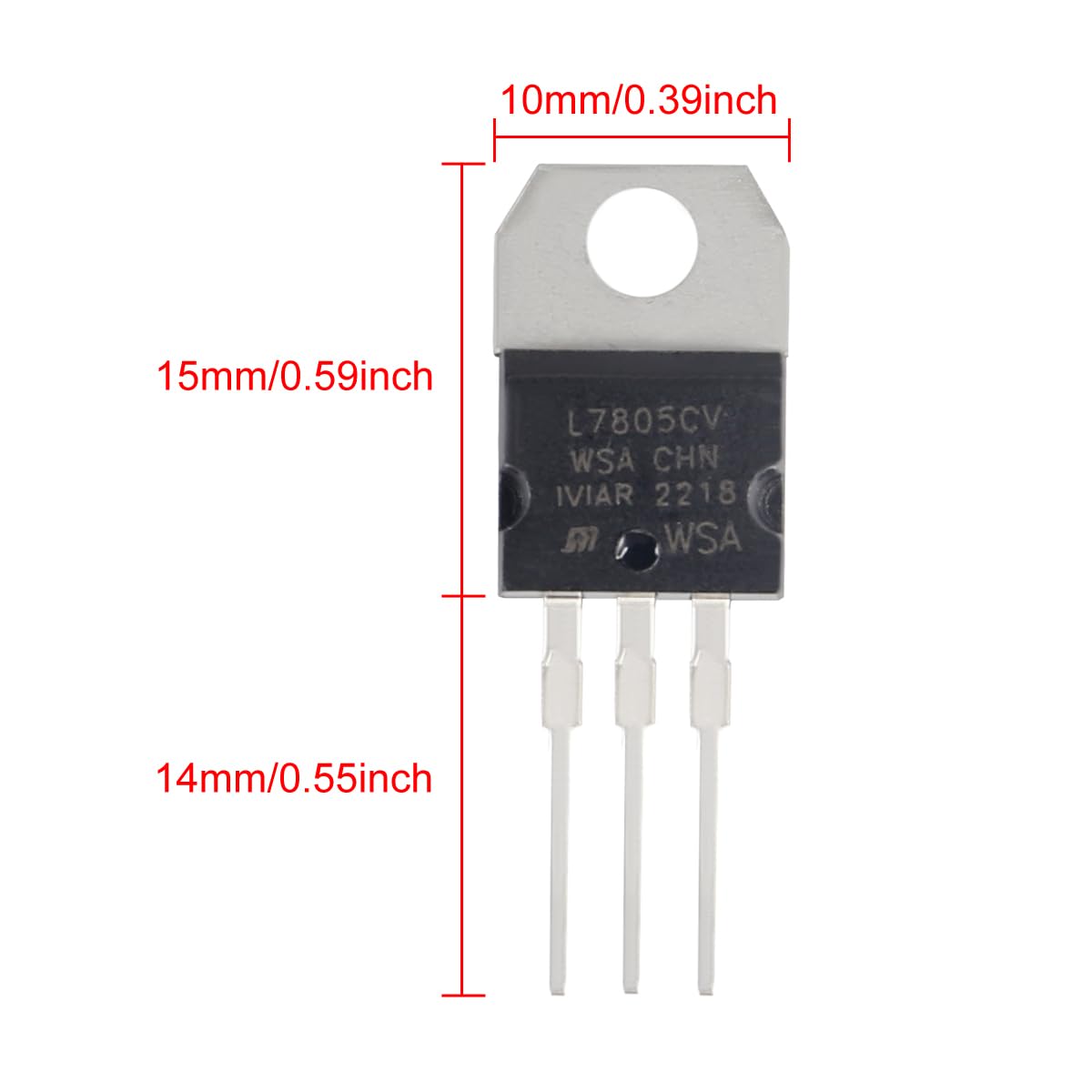 Amazon.co.jp: L7805CV IC 正電圧レギュレータ出力 5V 1.5A L7805 3